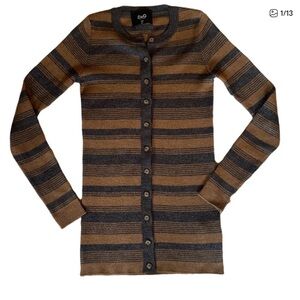 Dolce & Gabbana Striped Button Up Cardigan Size Small